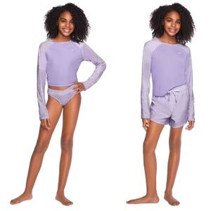 NEW Roxy 3-Piece Swim Set | Youth Girls Bikini & Cover-Up | Cruise Holiday 10/12